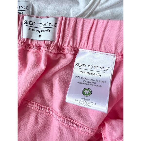 NWOT Seed to Style Organic Cotton Ombré 2-Piece Loungewear Set size M - Picture 5 of 12